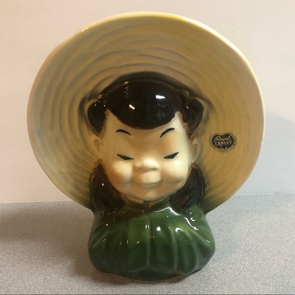 Vintage Royal Copley Wall Pocket Ceramic Planter